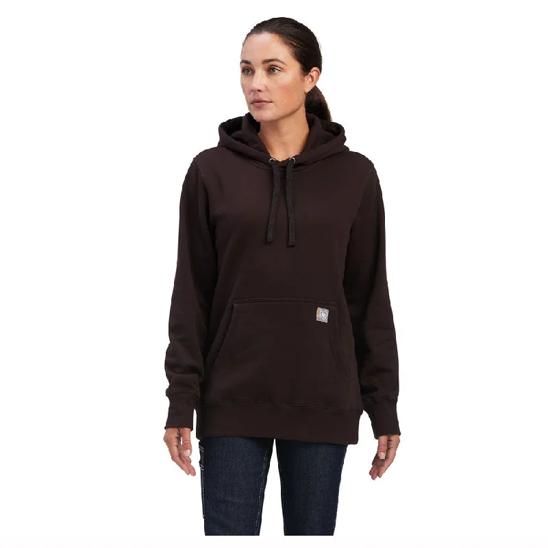 10041465 Ariat Women's Rebar Aztec Flag Graphic Hoodie - Mole