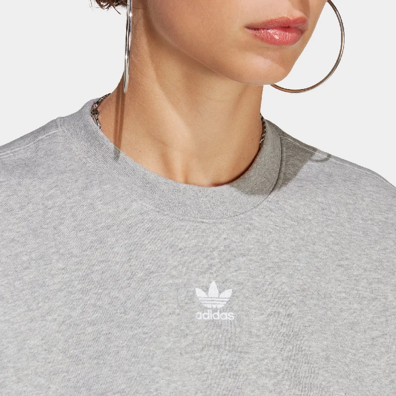 adidas Originals Women's Adicolor Essentials Crewneck / Medium Grey Heather