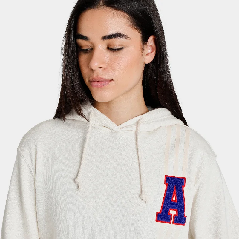 adidas Originals Women's Small Logo Pullover Hoodie / Wonder White