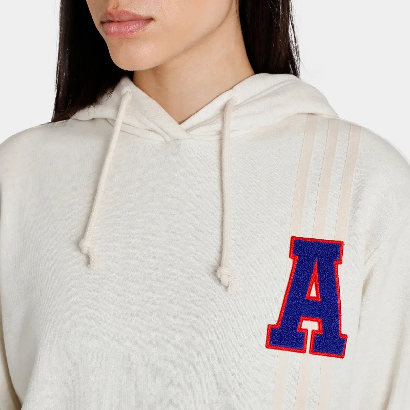 adidas Originals Women's Small Logo Pullover Hoodie / Wonder White