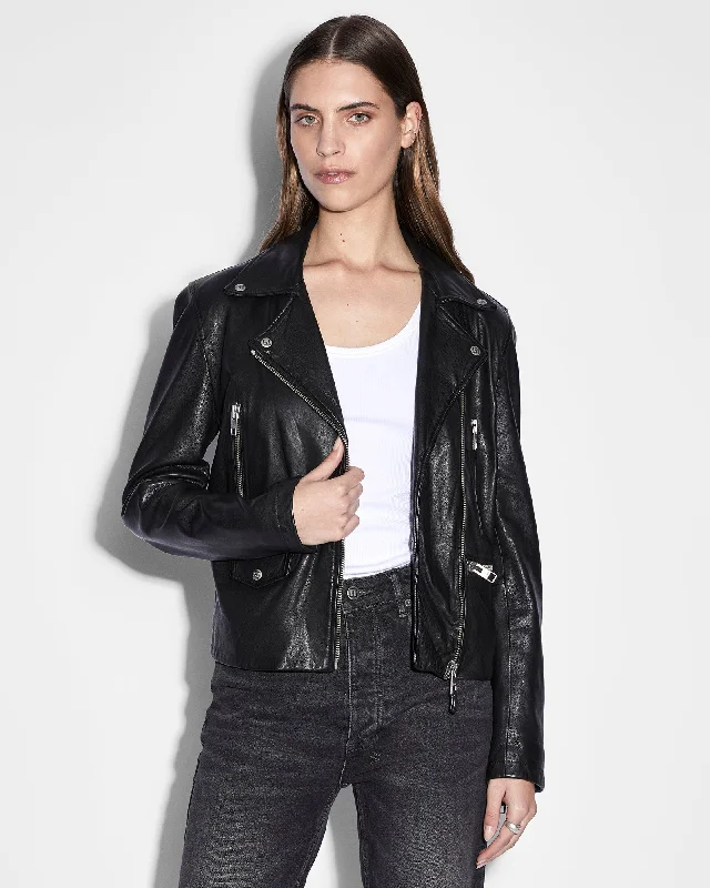 AMPLIFY LEATHER JACKET BLACK