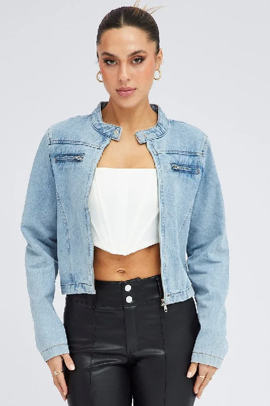 Denim Denim Jacket Long Sleeve