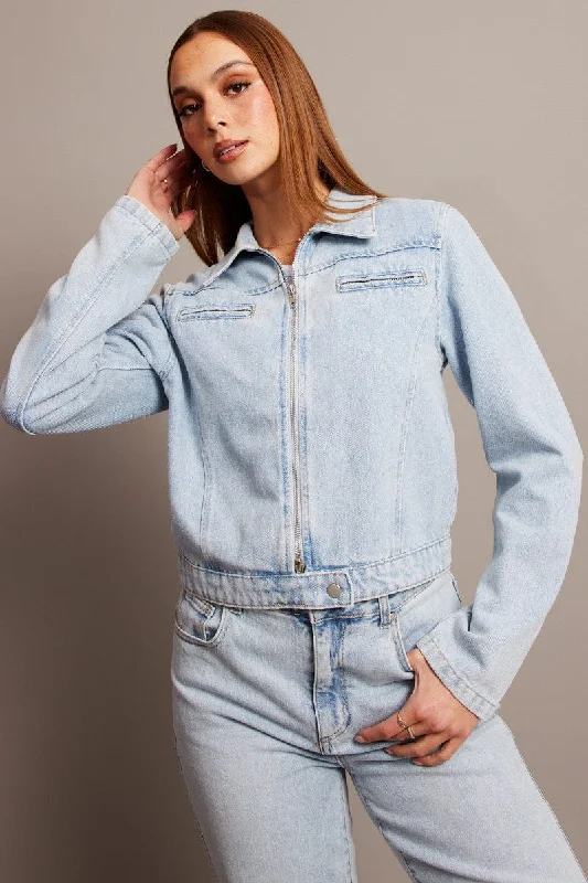 Denim Denim Jacket Long Sleeve