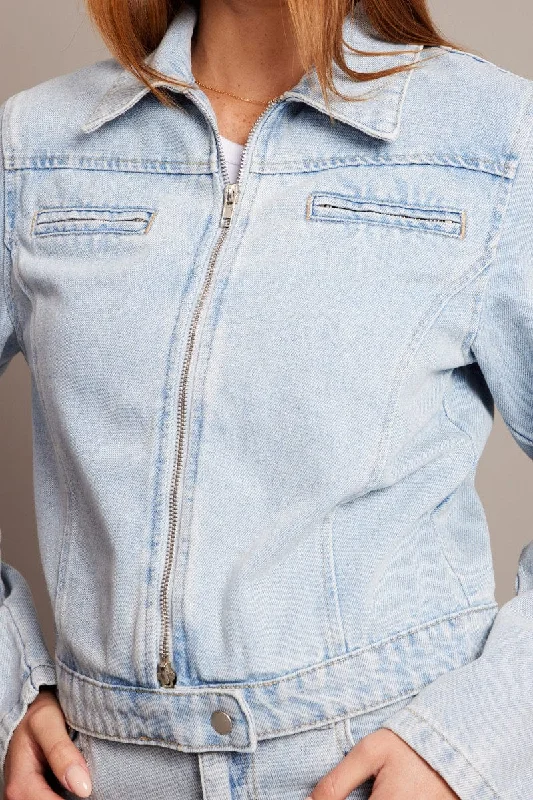 Denim Denim Jacket Long Sleeve