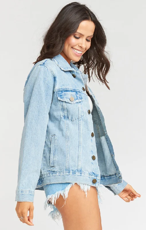 Dover Denim Jacket ~ Maid of Honor Graphic Light Wash