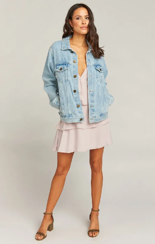 Dover Denim Jacket ~ Ride or Die Graphic Light Wash