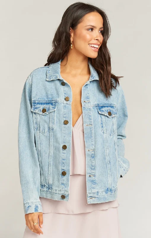 Dover Denim Jacket ~ Ride or Die Graphic Light Wash