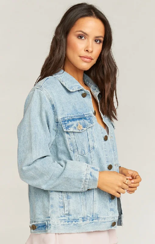 Dover Denim Jacket ~ Ride or Die Graphic Light Wash