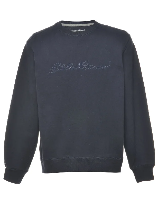 Embroidered Plain Sweatshirt - M