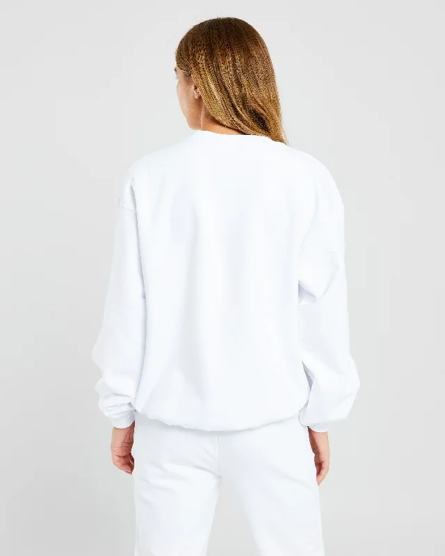 Everyday Relaxed Sweater - White