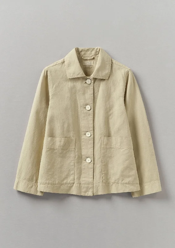 Garment Dyed Cotton Linen Jacket | Fallow