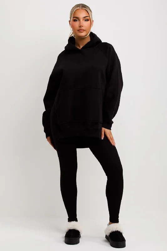 Hoodie And Leggings Set Black