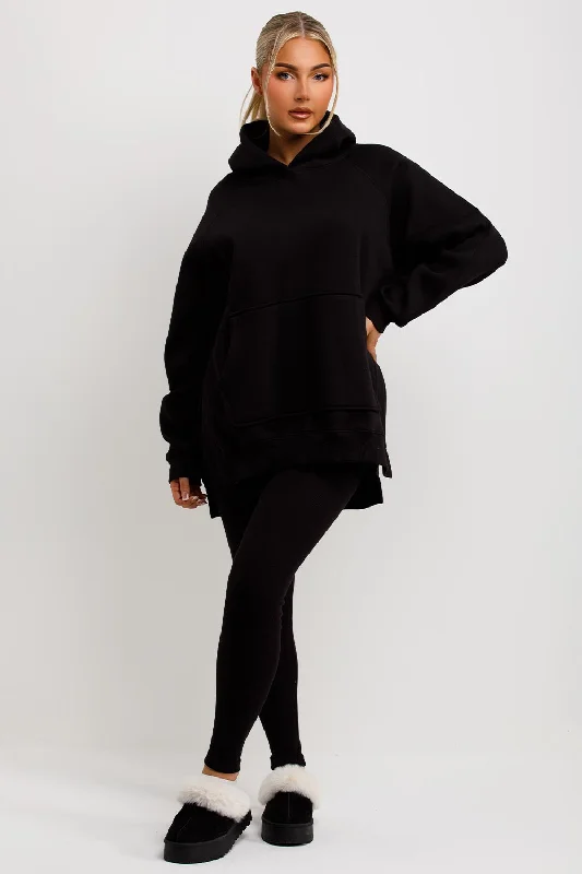 Hoodie And Leggings Set Black