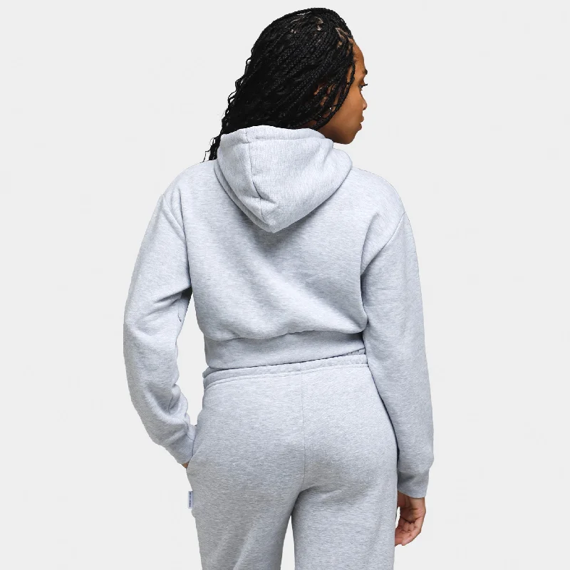 Hoodrich Women's OG Kraze Cropped Pullover Hoodie Grey / Green Ombre