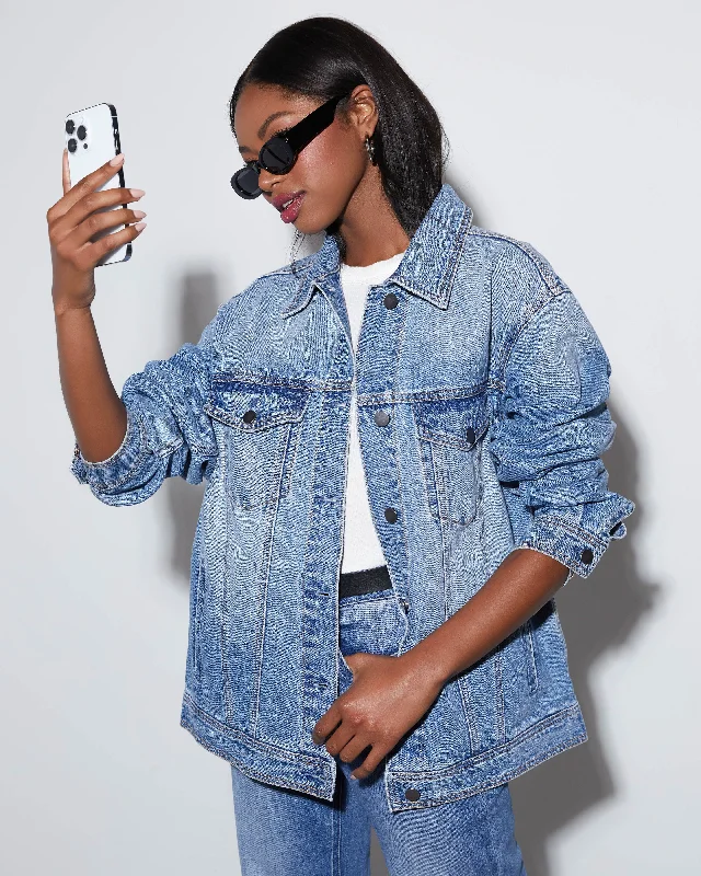 Influencer Oversized Denim Jacket