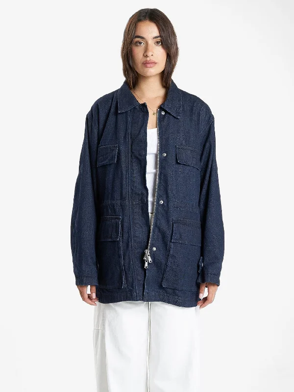 Meg Jacket - Raw Indigo