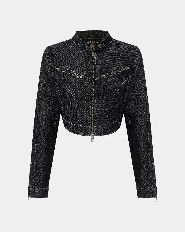 PARADIGM CROP JACKET MIDNIGHT