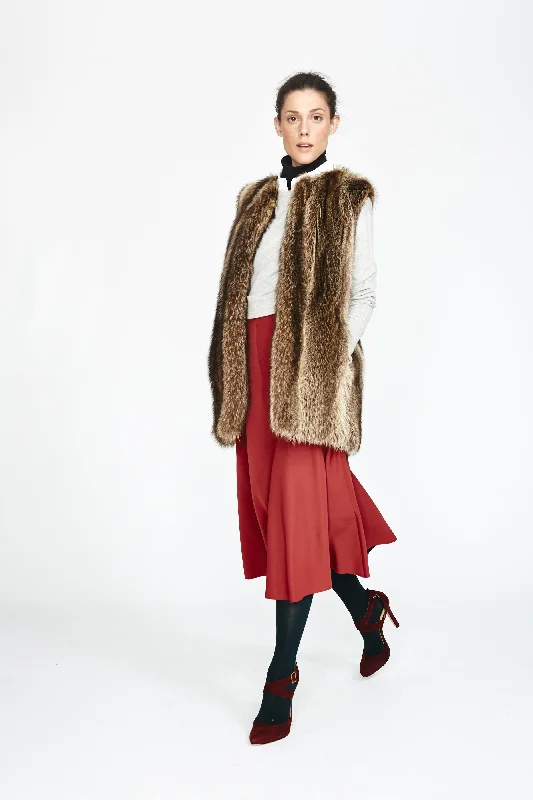 Parker Raccoon Fur Vest