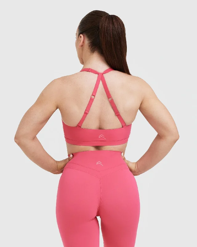 Unified Twist Sports Bra | Velvet Pink