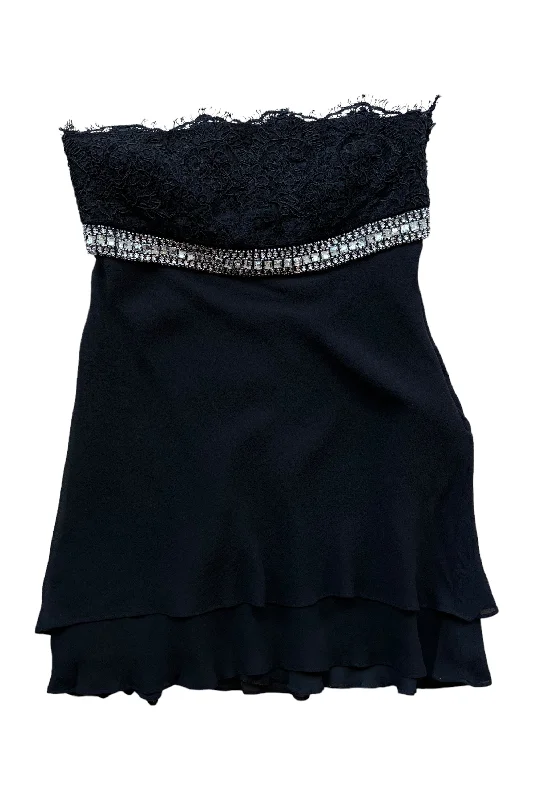 Vintage Minikleid mit Strass | S