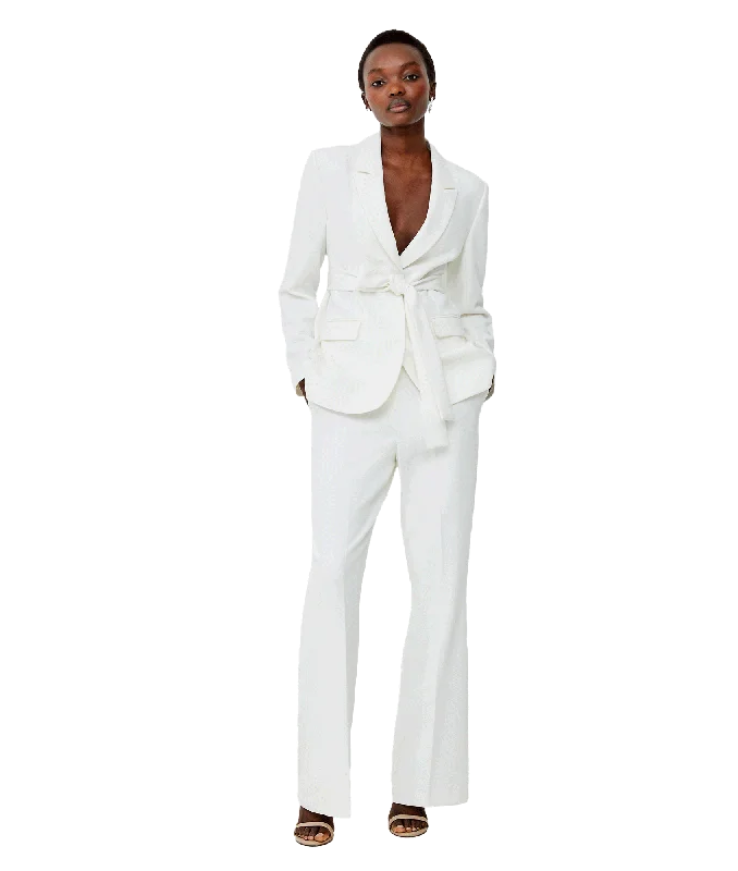 Whisper Belted Blazer - White