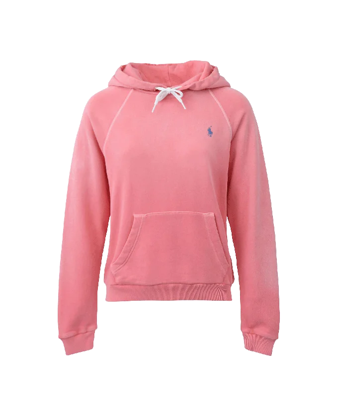 Shrunken Fit Fleece Hoodie - Pink