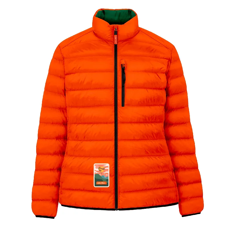 Women's Puffer-Puffer Jacket — Evergreen & Salamander