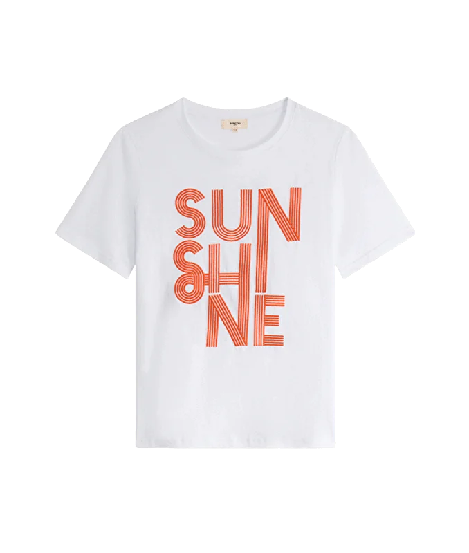 Medan T-shirt with Sunshine message - White