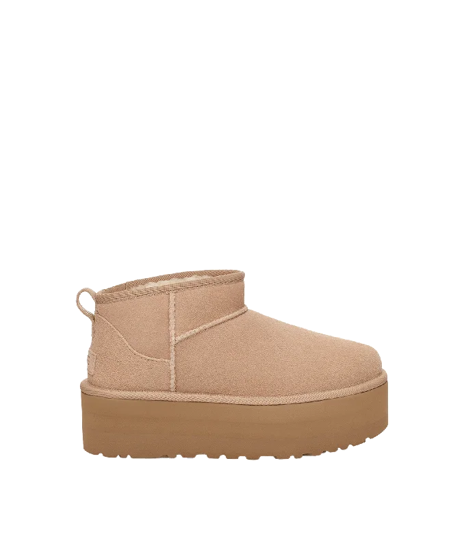 Classic Ultra Mini Platform Boot - Cream