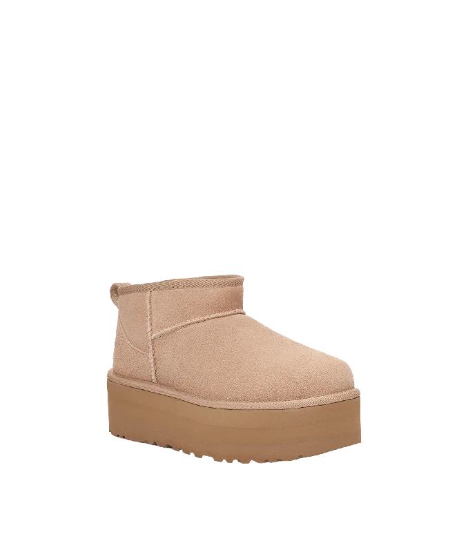 Classic Ultra Mini Platform Boot - Cream