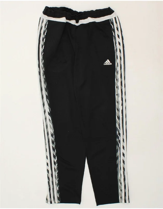 ADIDAS Womens Climalite Tracksuit Trousers UK 20/22 XL Black Polyester