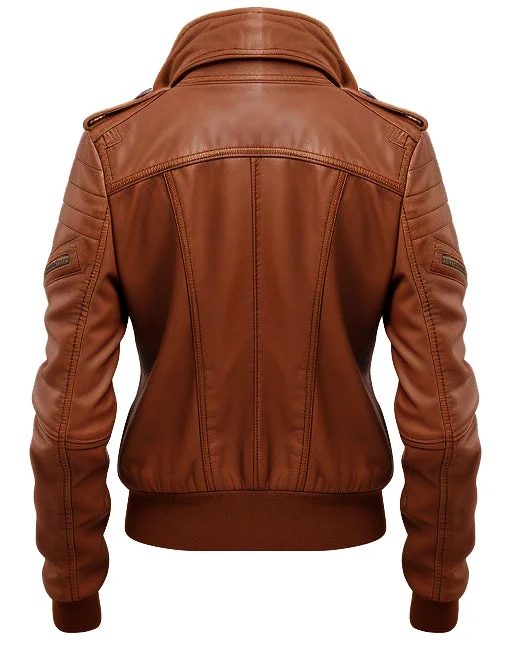 Bella Brown Vintage Leather Jacket