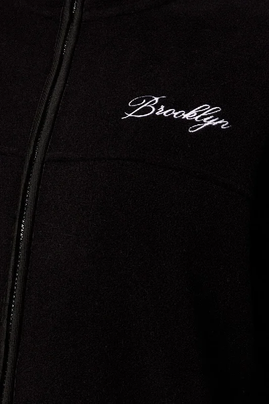 Black Jacket Long Sleeve Fleece