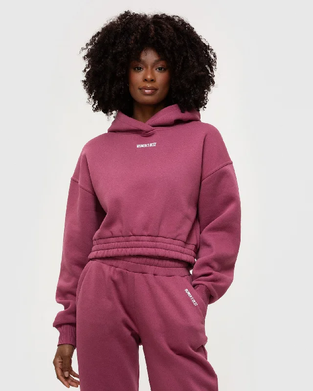 Comfort Cropped Hoodie | Canyon Rose