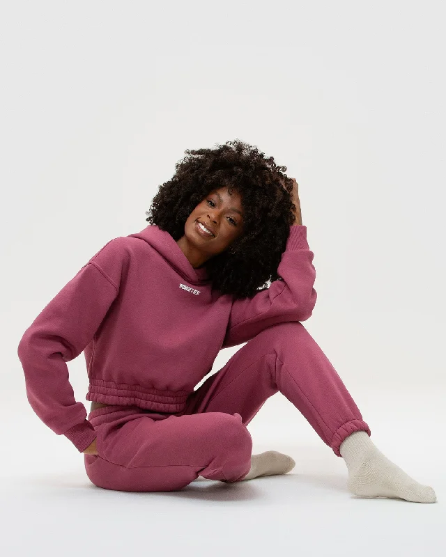 Comfort Cropped Hoodie | Canyon Rose