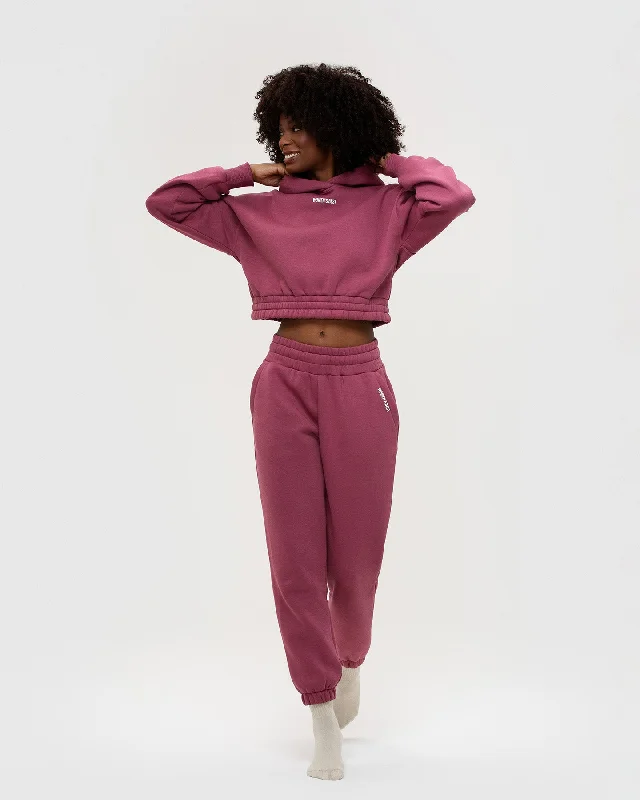 Comfort Cropped Hoodie | Canyon Rose