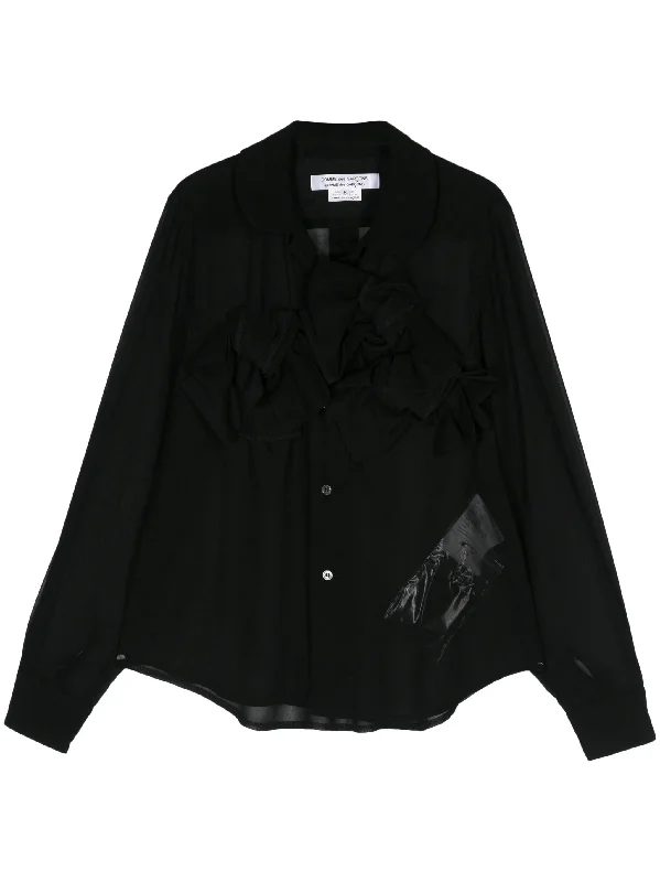 COMME DES GARCONS COMME DES GARCONS Women's Sheer Bow Button Up