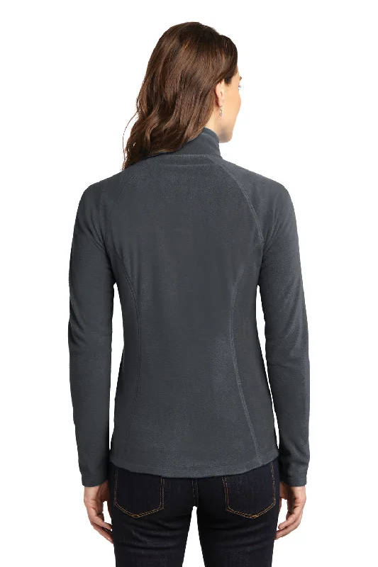 Eddie Bauer Womens Pill Resistant Microfleece Full Zip Jacket - Steel Grey