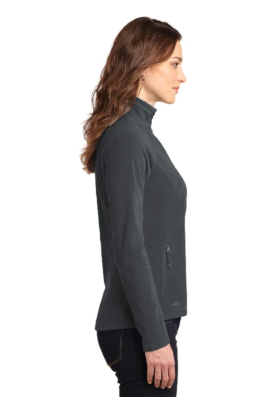 Eddie Bauer Womens Pill Resistant Microfleece Full Zip Jacket - Steel Grey