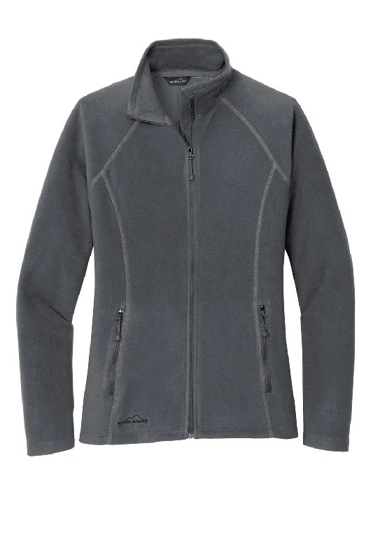 Eddie Bauer Womens Pill Resistant Microfleece Full Zip Jacket - Steel Grey