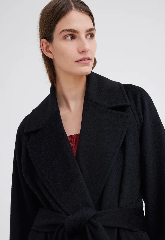 Elite Cashmere Coat - Black