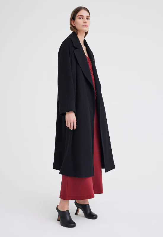 Elite Cashmere Coat - Black