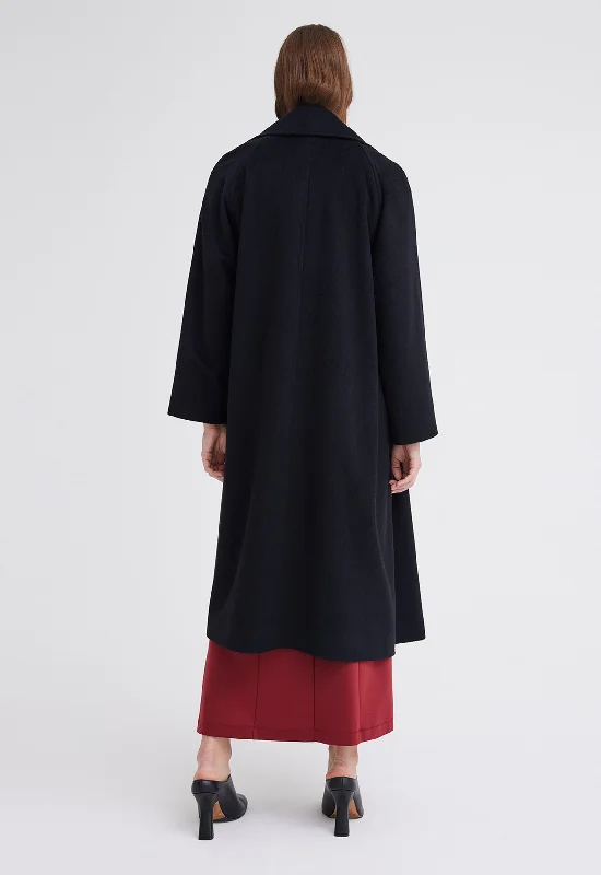 Elite Cashmere Coat - Black