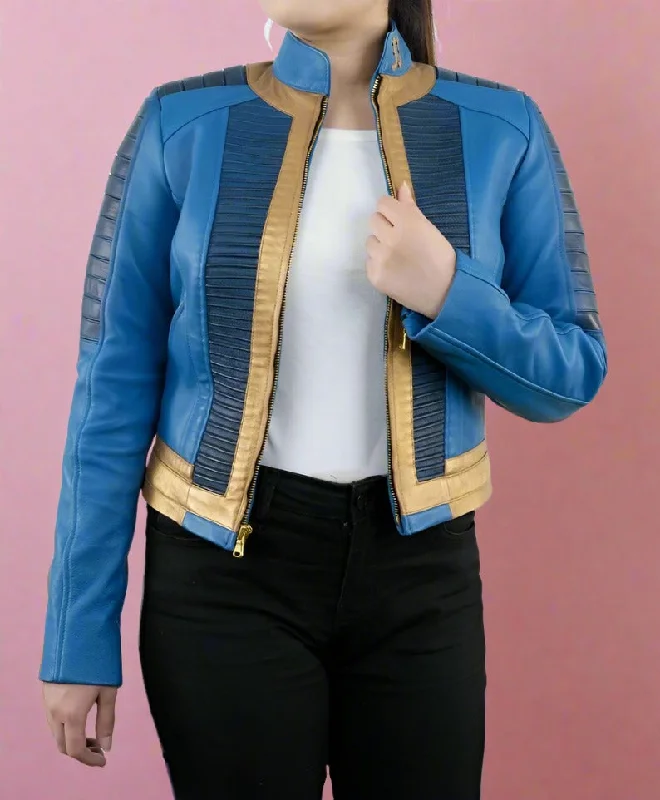 Fallout Lucy MacLean Vault Leather Jacket Women