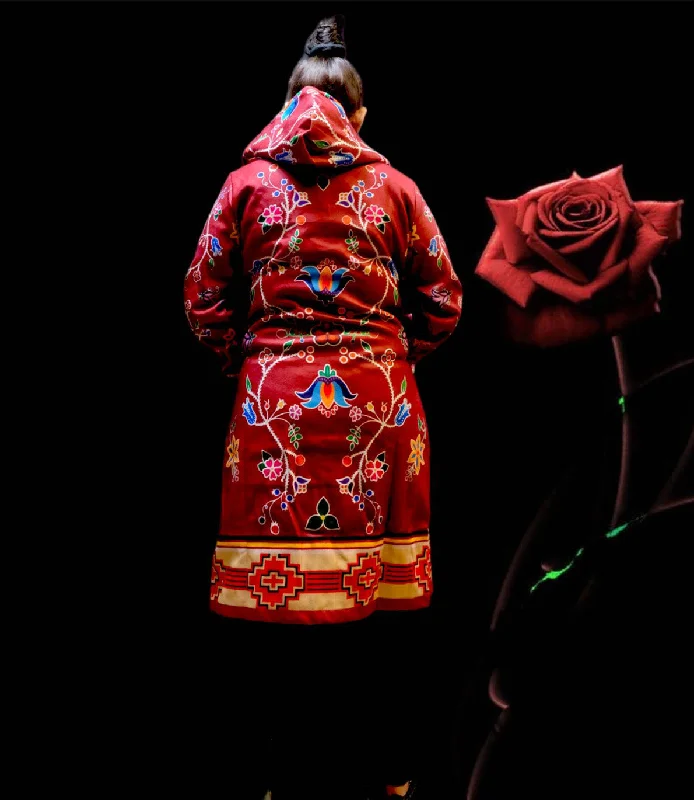 OLDTRIBES™ Blossomed Long Coat (Red)