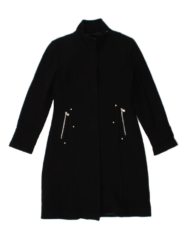 GUESS BY MARCIANO Womens Overcoat IT 42 Medium Black