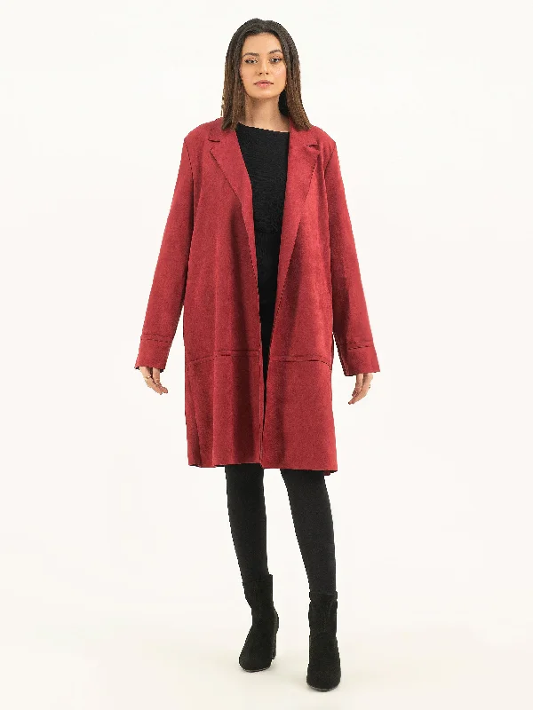 Suede Long Coat