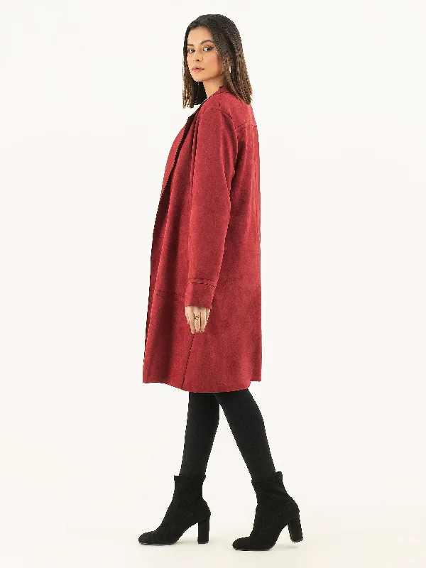 Suede Long Coat