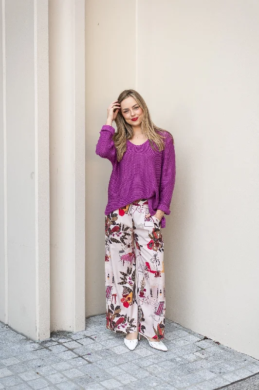 Izzy Knit - Plum