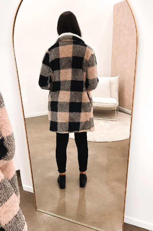 Jamie Coat Mocha Check